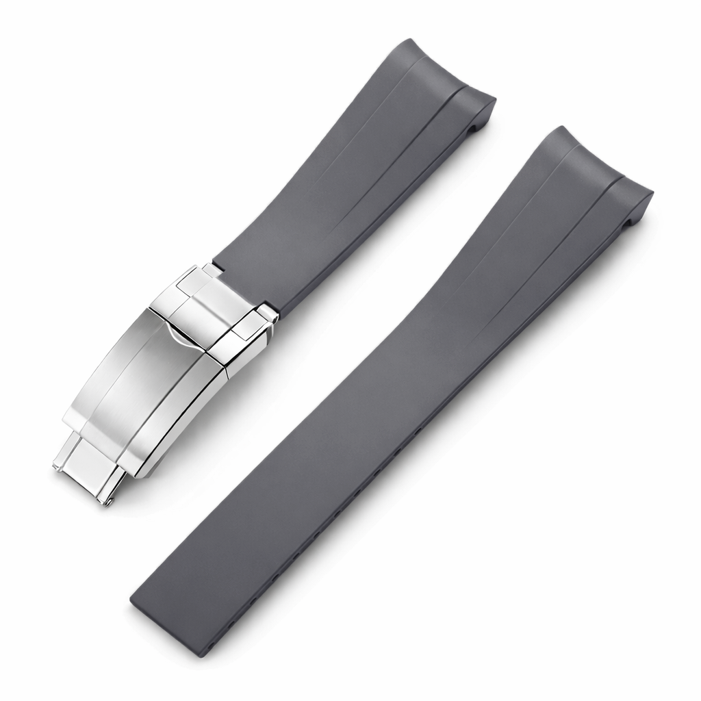 Premium FKM Rubber Strap 21mm for Tudor Black Bay 41mm (2024 & +) - Curved