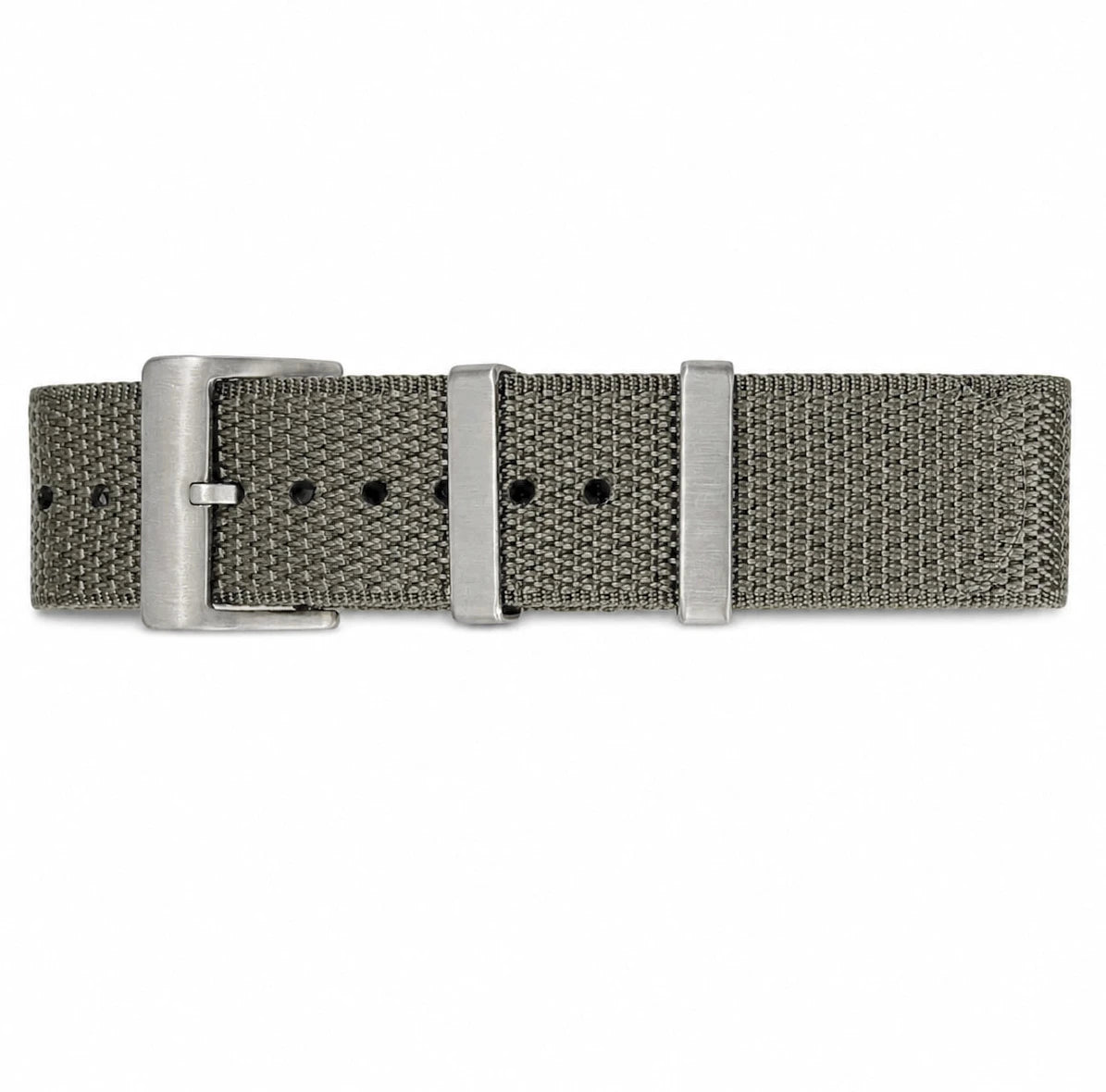 Gray Nato Strap - Braided Nylon 1.6mm / 28.5cm