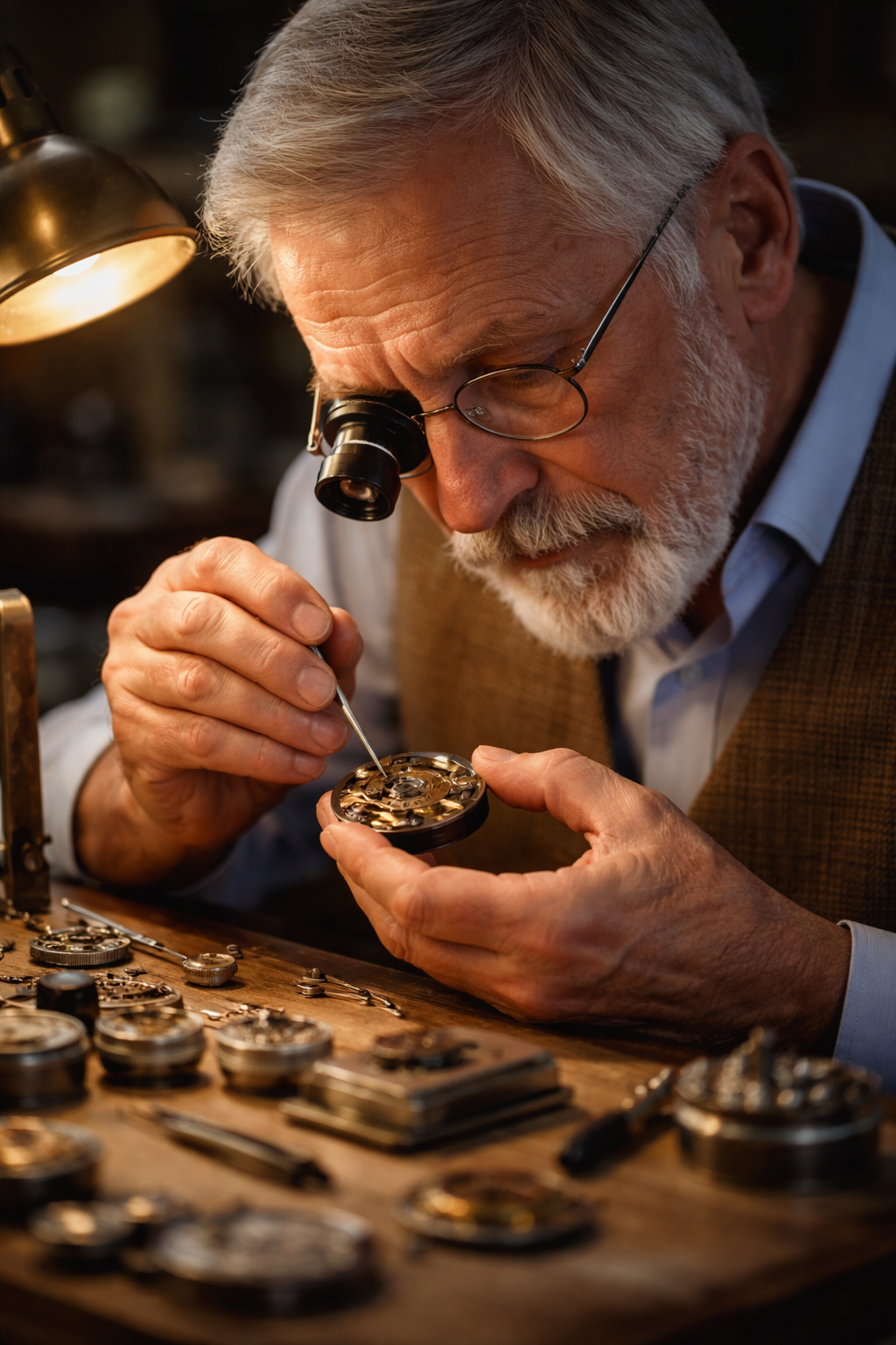 Bergeon 7913 Watchmaker's Loupe with Clip for Glasses
