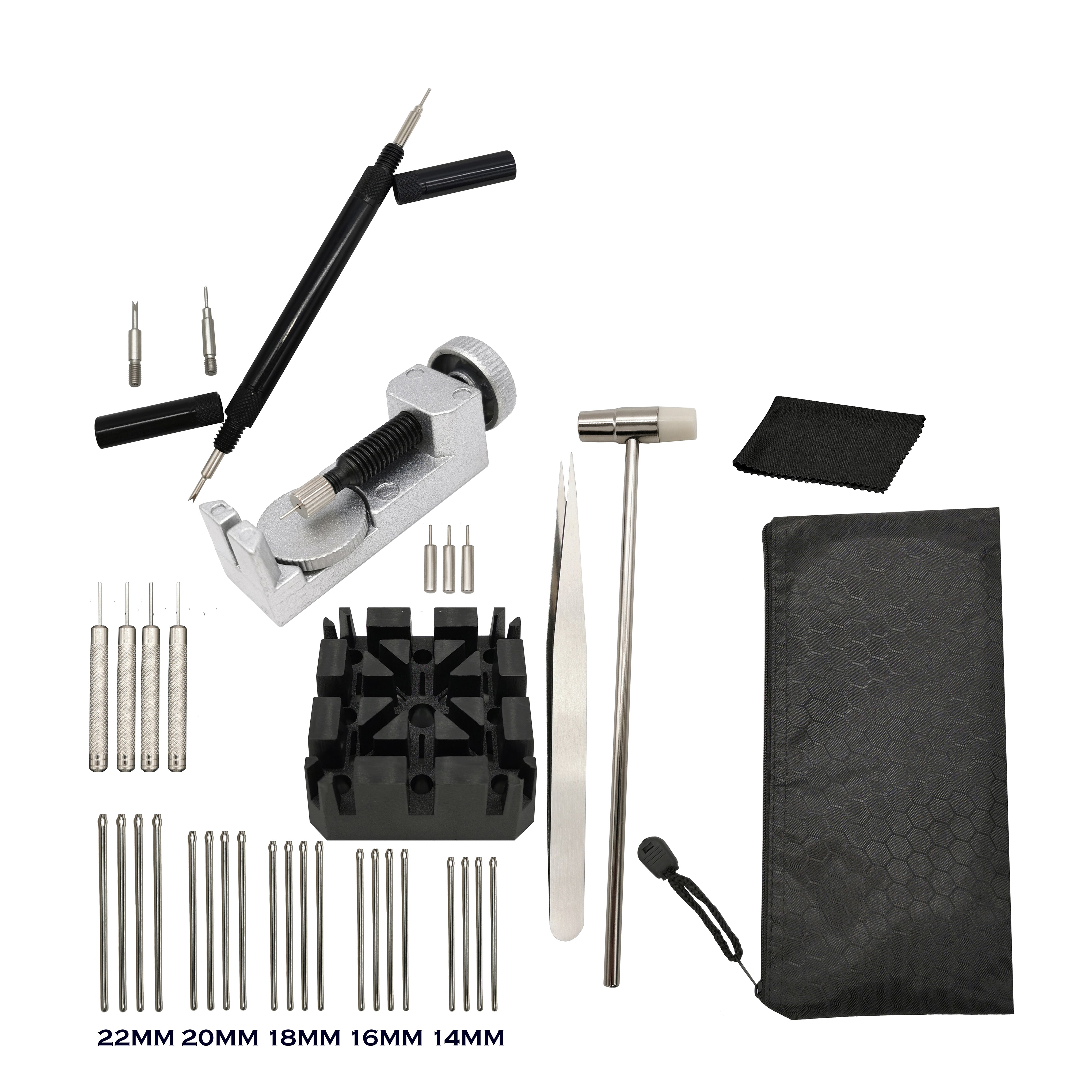 Kit - Repair tools - Links - Watch straps - Pin punches, accessories