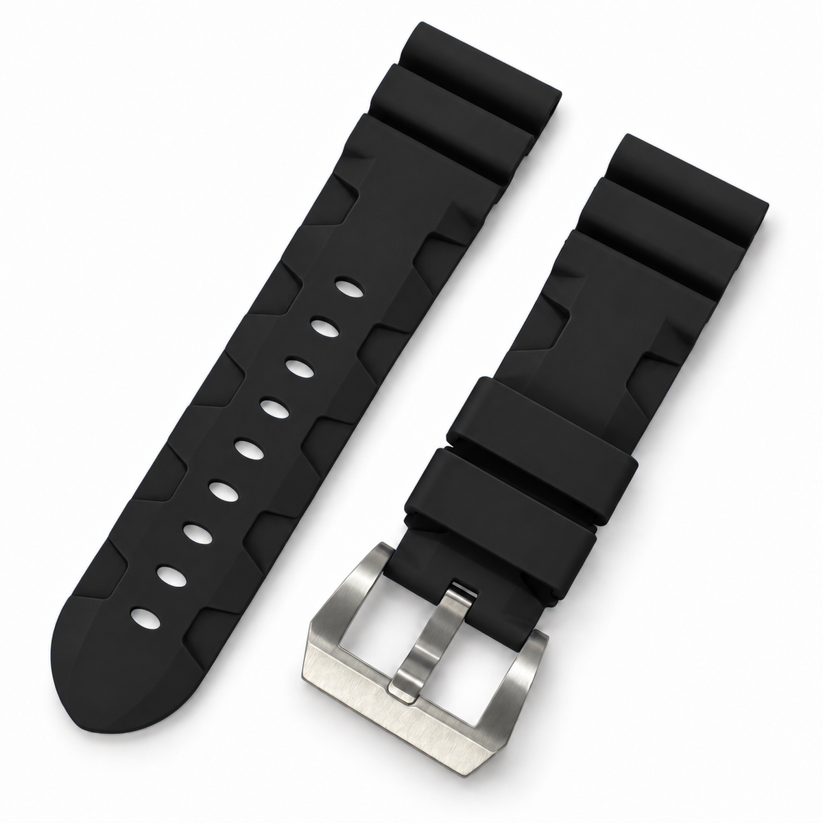 Bracelet Montre en Caoutchouc FKM APEX Diver – Tubes / Boucle à Vis - Universel / Premium