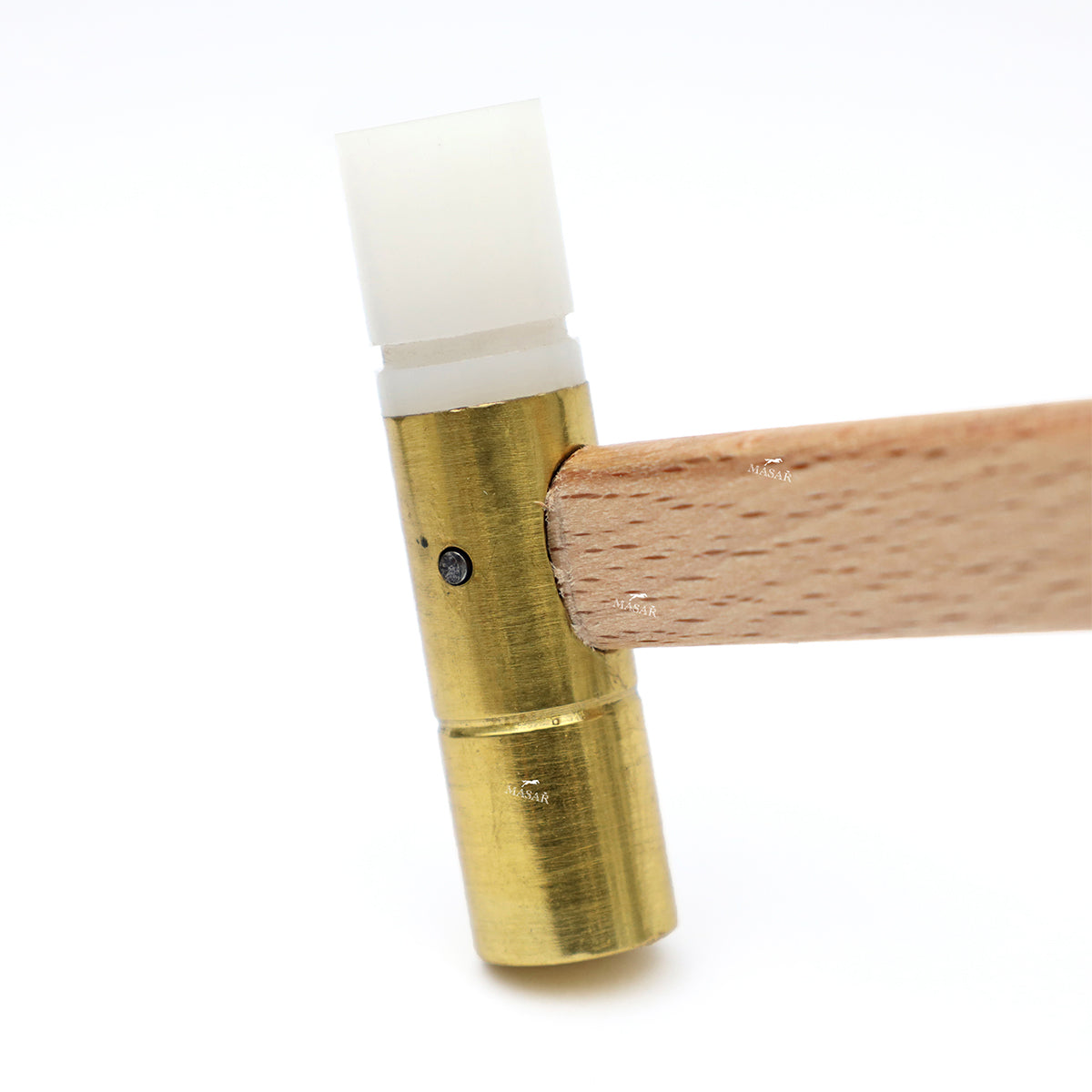 Outil Marteau horloger – Laiton et plastique, 55 g (2 oz) x 51 x 13 mm - pour former et plier les métaux – 19161