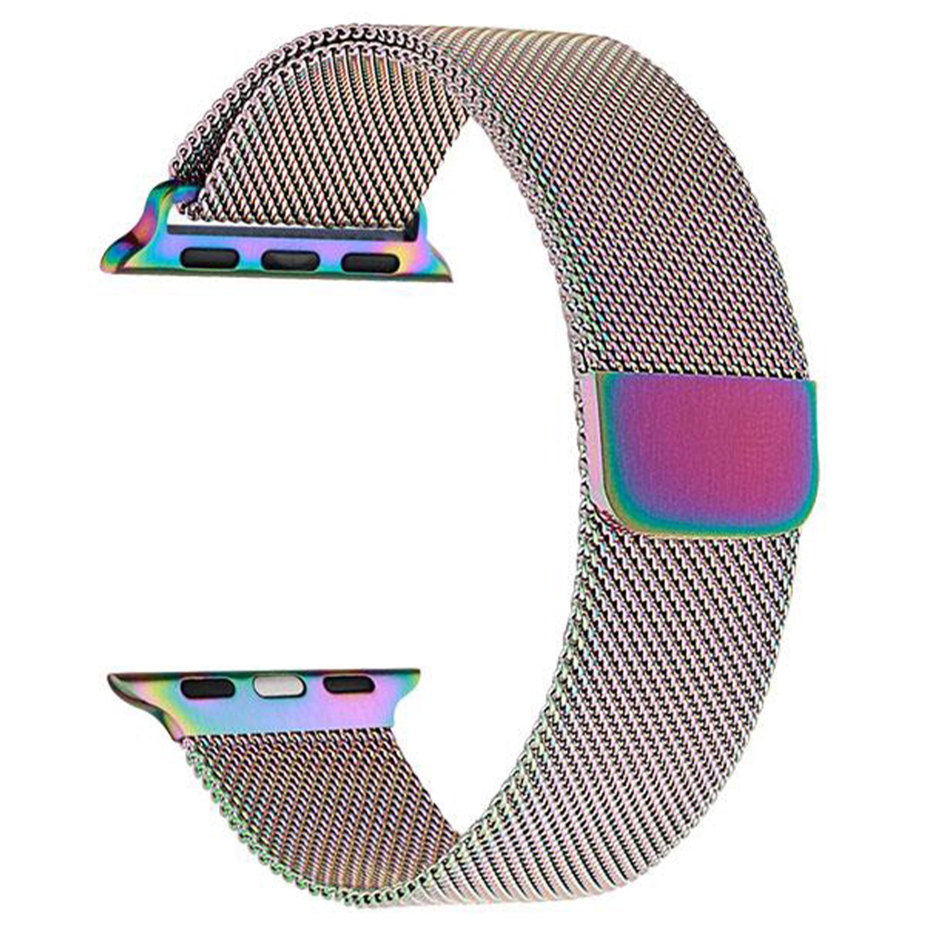 Bracelet Milanais Compatible Apple Watch – 9 Couleurs – Maille Acier Inoxydable