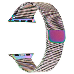 Bracelet Milanais Compatible Apple Watch – 9 Couleurs – Maille Acier Inoxydable