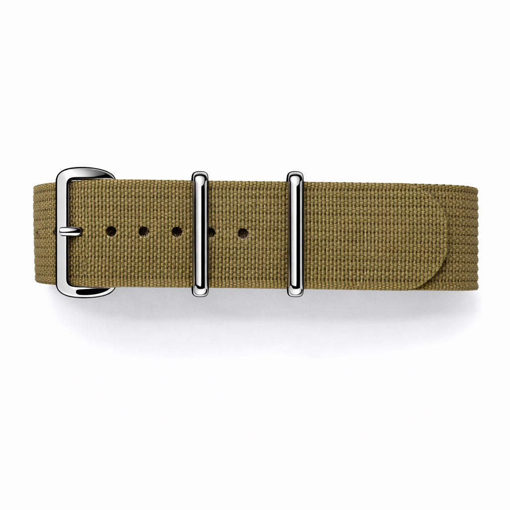 Nato Khaki - Hybride Tissu Nylon / Silicone