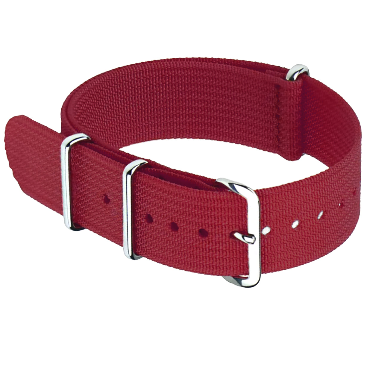 Lila-rotes G10-Hybrid-Nylongewebe und Silikon-Nato-Armband – 20 mm 22 mm