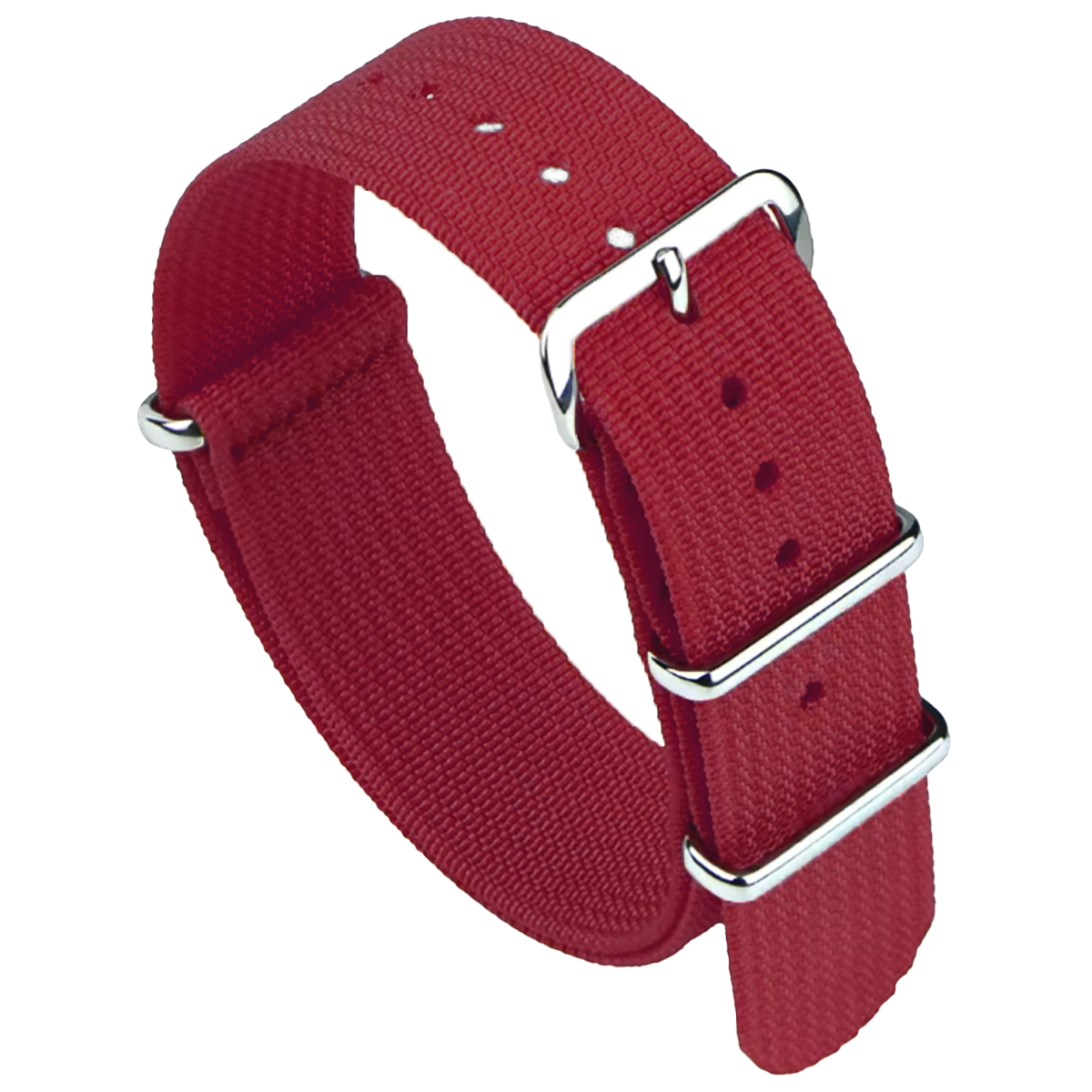 Lila-rotes G10-Hybrid-Nylongewebe und Silikon-Nato-Armband – 20 mm 22 mm