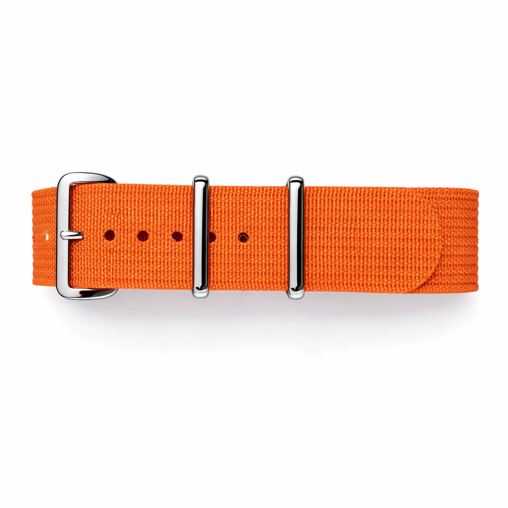 Nato Orange - Hybride Tissu Nylon / Silicone