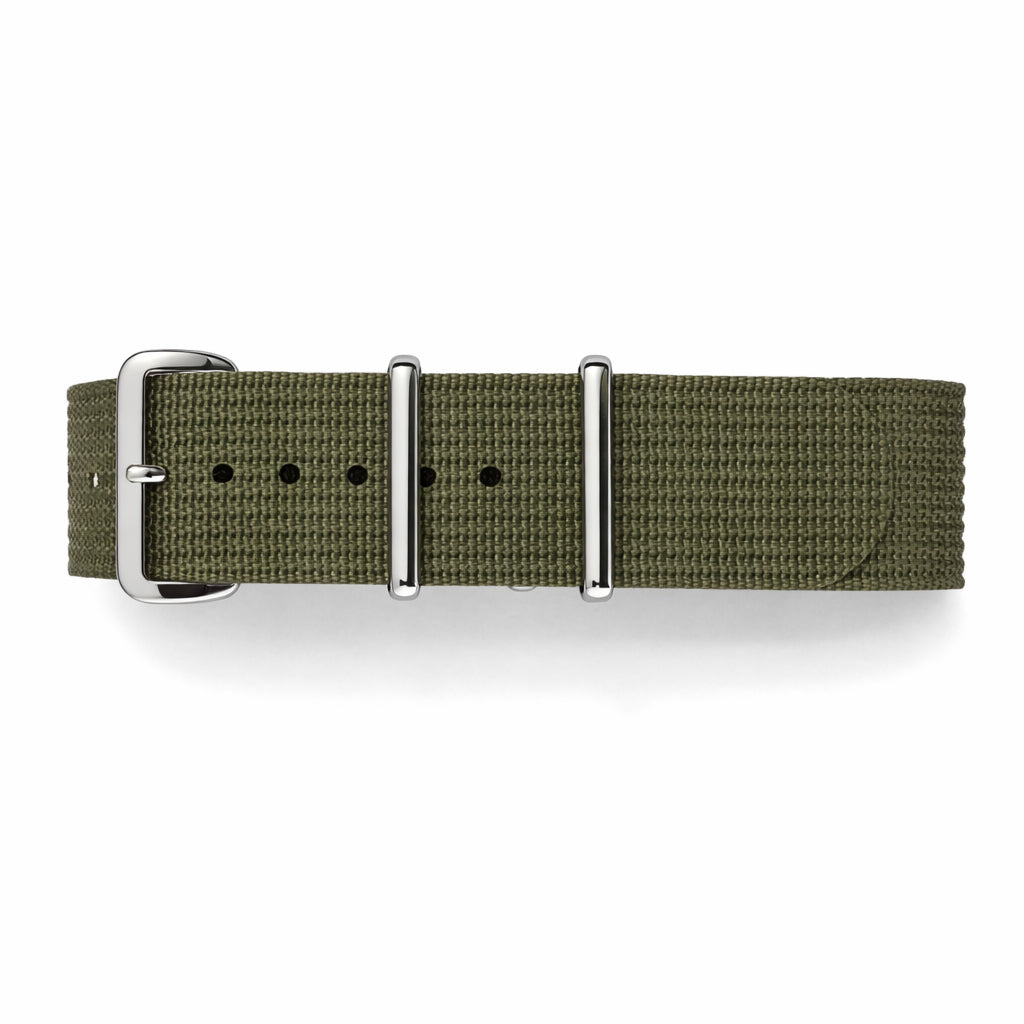 Nato Vert Armée - Hybride Tissu Nylon / Silicone