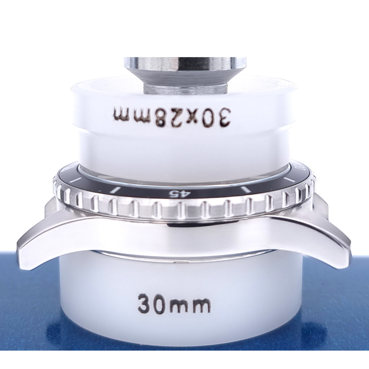 Watch Glass Mounting Press - 14 Nylon Dies - 18mm to 36mm