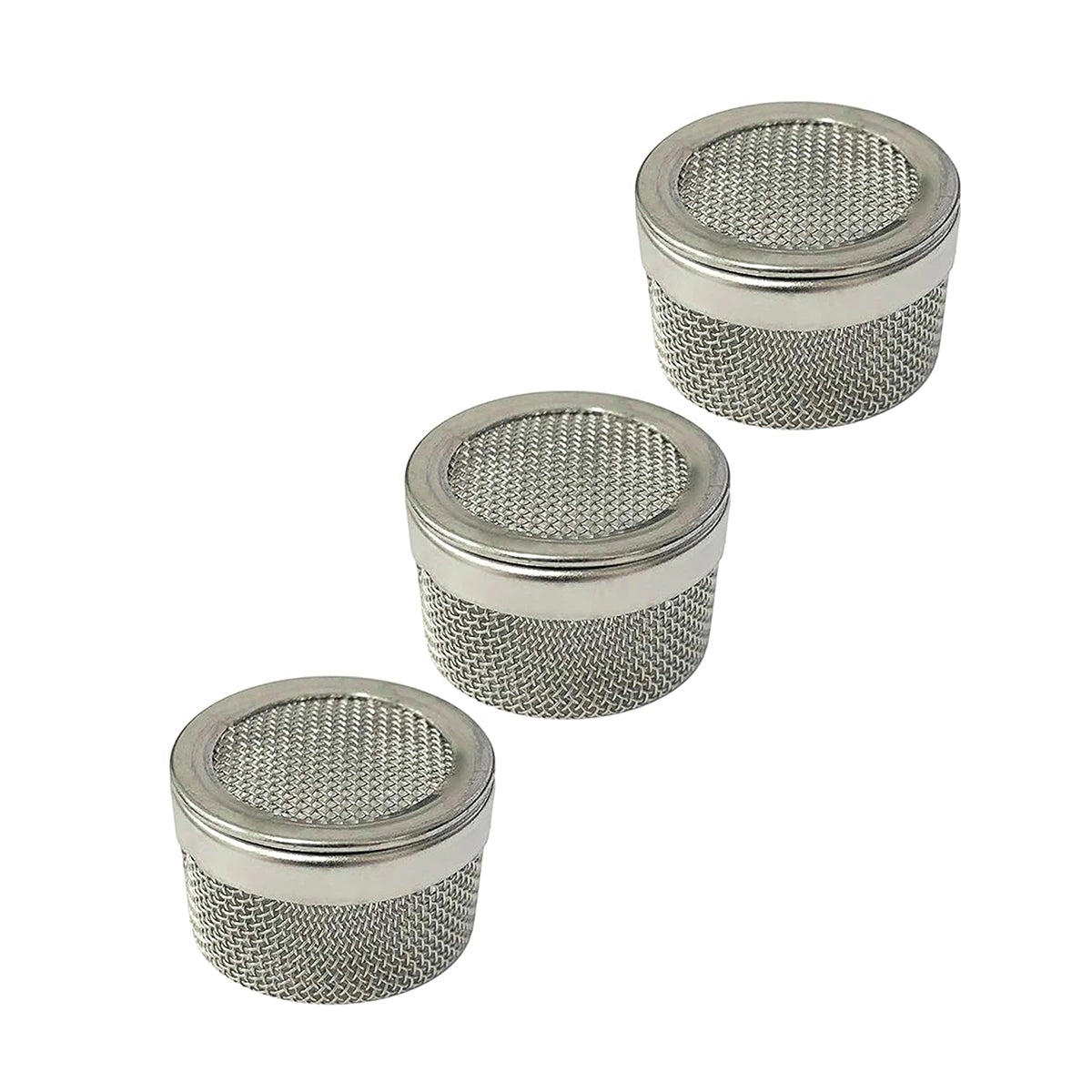 Accessoire pour Nettoyeur par ultrasons – 3 Mini Panier de Nettoyage - Inox - Dimension interne : Ø 18mm x H 12,5mm