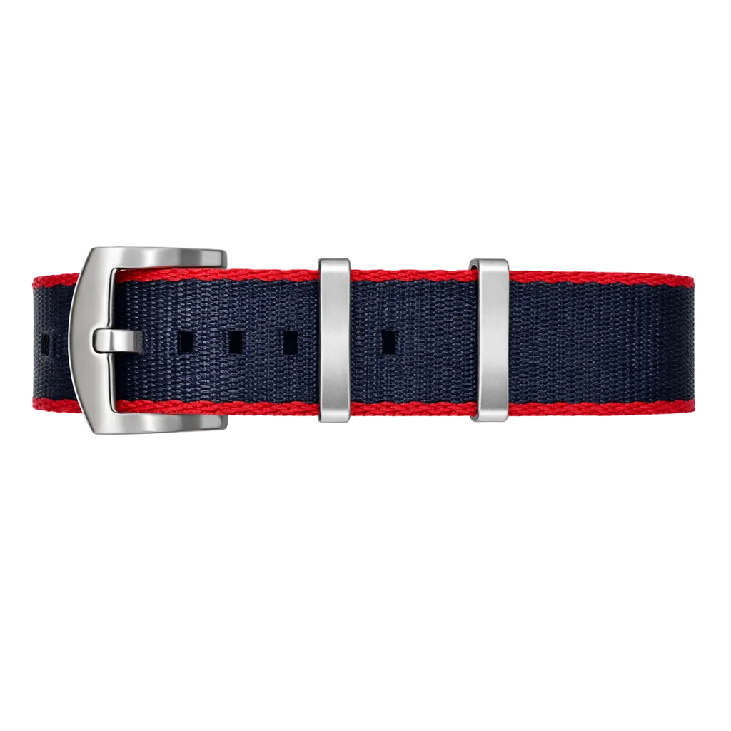 Bracelet de Montre NATO Nylon Pepsi Rouge – Bleu - Boucle Satin - Homme
