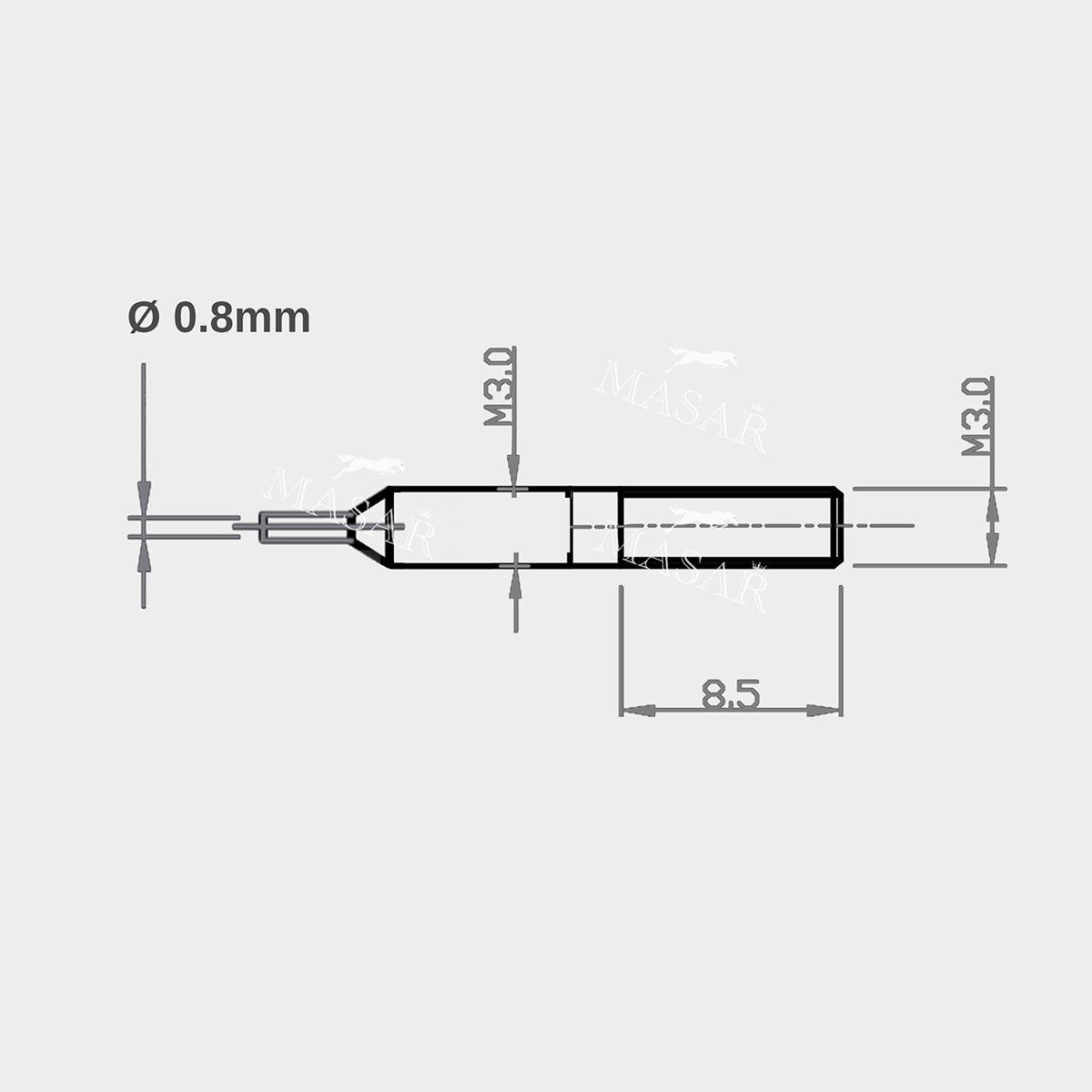 XT Premium L Spring Bar Tool – Wide Forks &amp; Tips – Stainless Steel – Watch Strap Removal &amp; Installation