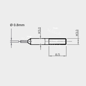 XT Premium L Spring Bar Tool – Wide Forks & Tips – Stainless Steel – Watch Strap Removal & Installation