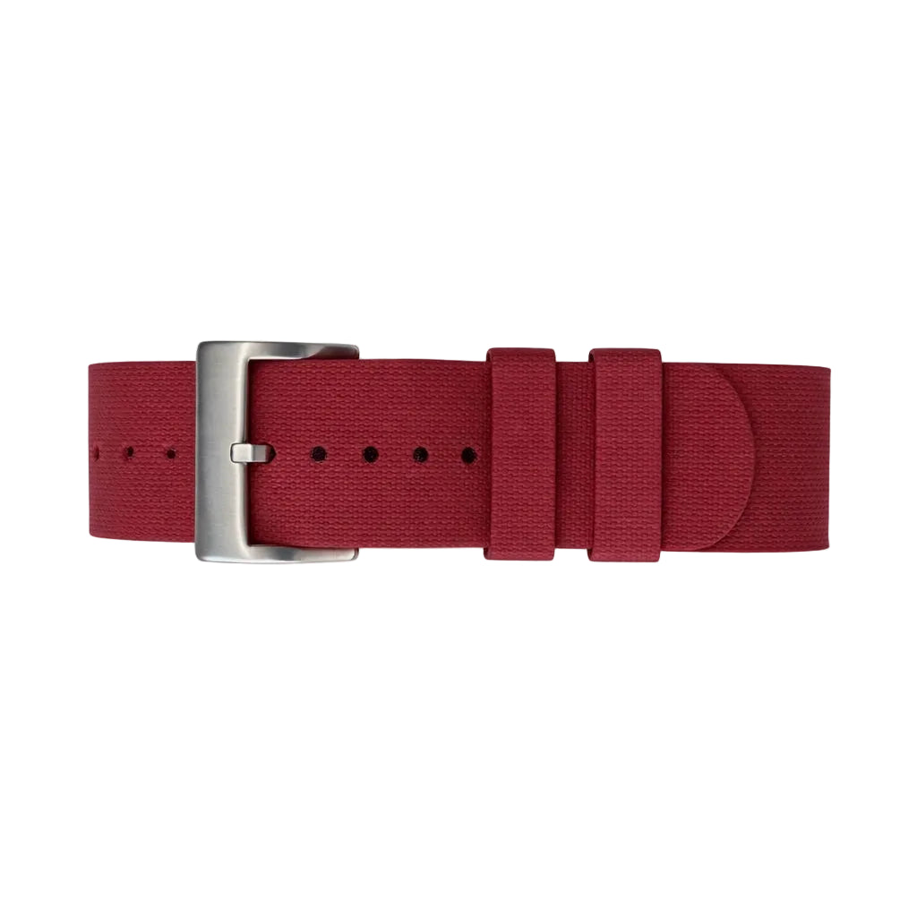 bracelet montre de couleur rouge bordeaux