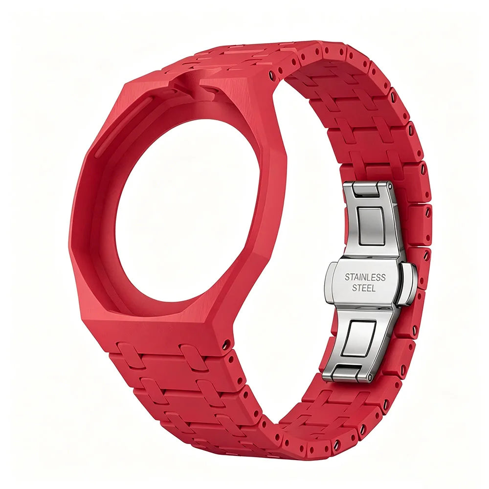 Link Bracelet compatible with Swatch Royal Pop x AP - Lépine → crown at 12 o'clock - Resin