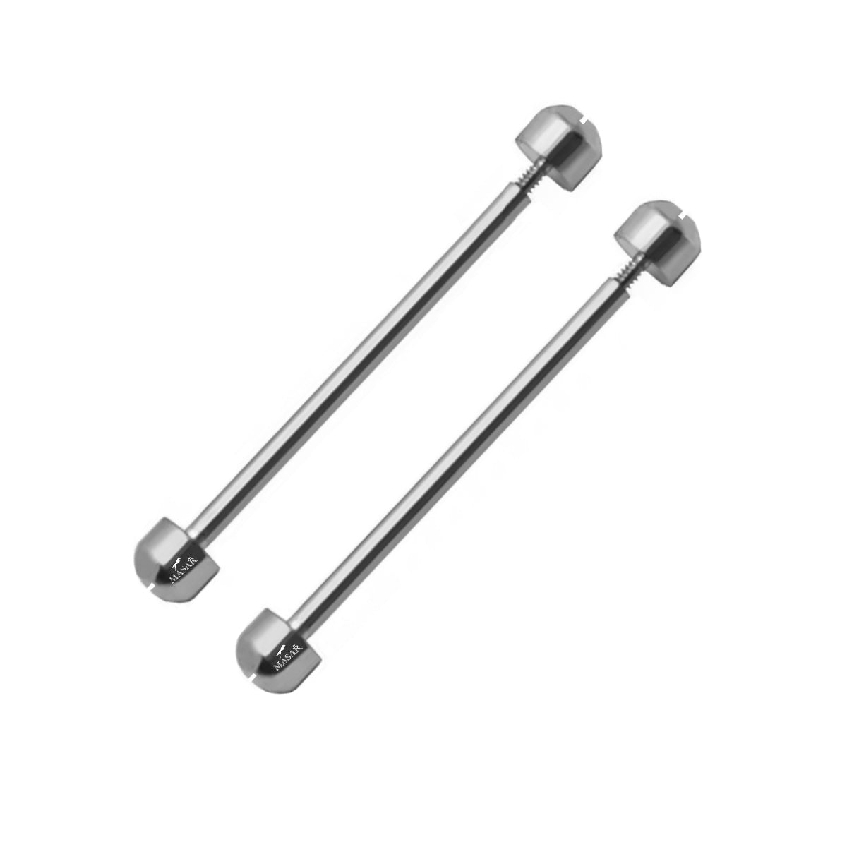 Schraubstege - Durchmesser 1,2mm, Kopf H Ø 3,7mm - Uhrenarmbandverschluss - Silber - 2 Stück
