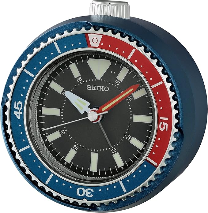 Seiko Montre de Bureau - Bleu Rouge Pepsi - Édition limitée