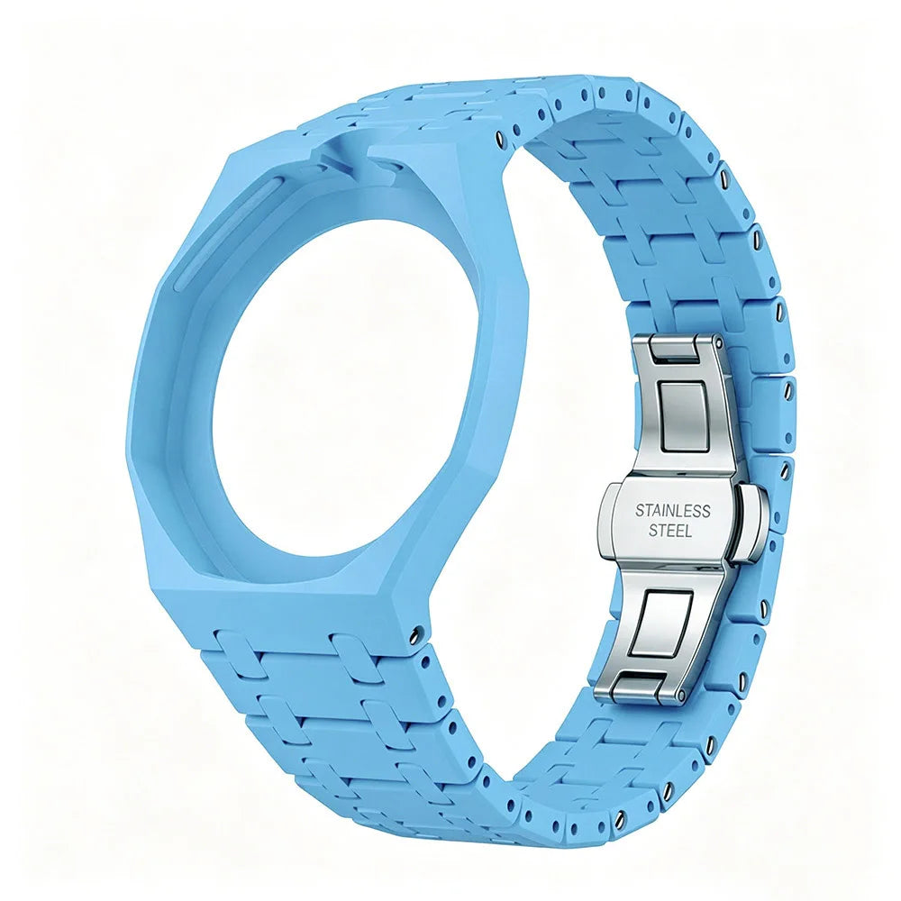 Link Bracelet compatible with Swatch Royal Pop x AP - Lépine → crown at 12 o'clock - Resin