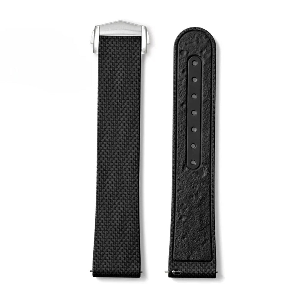 Bracelet Montre Homme 20mm en Caoutchouc FKM – Moonwatch Style – Texture Tissu - Rapide