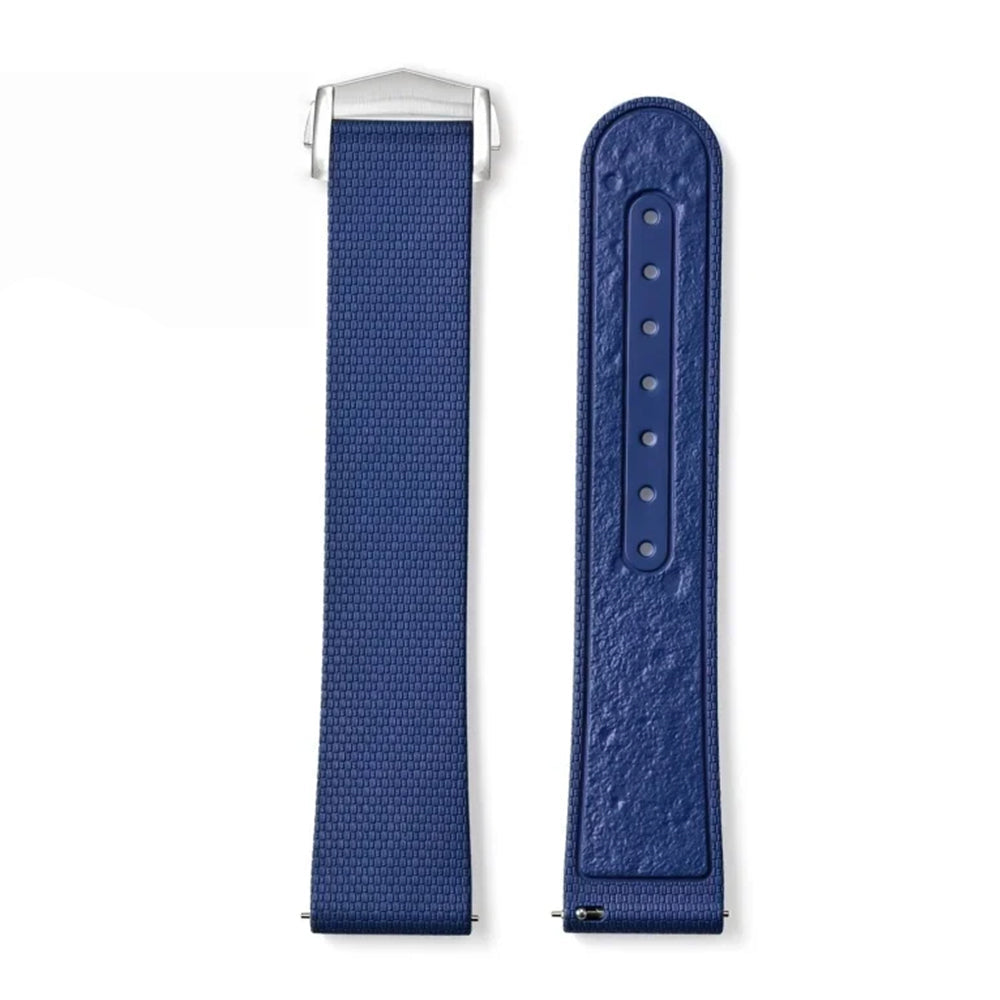 Bracelet Montre Homme 20mm en Caoutchouc FKM – Moonwatch Style – Texture Tissu - Rapide