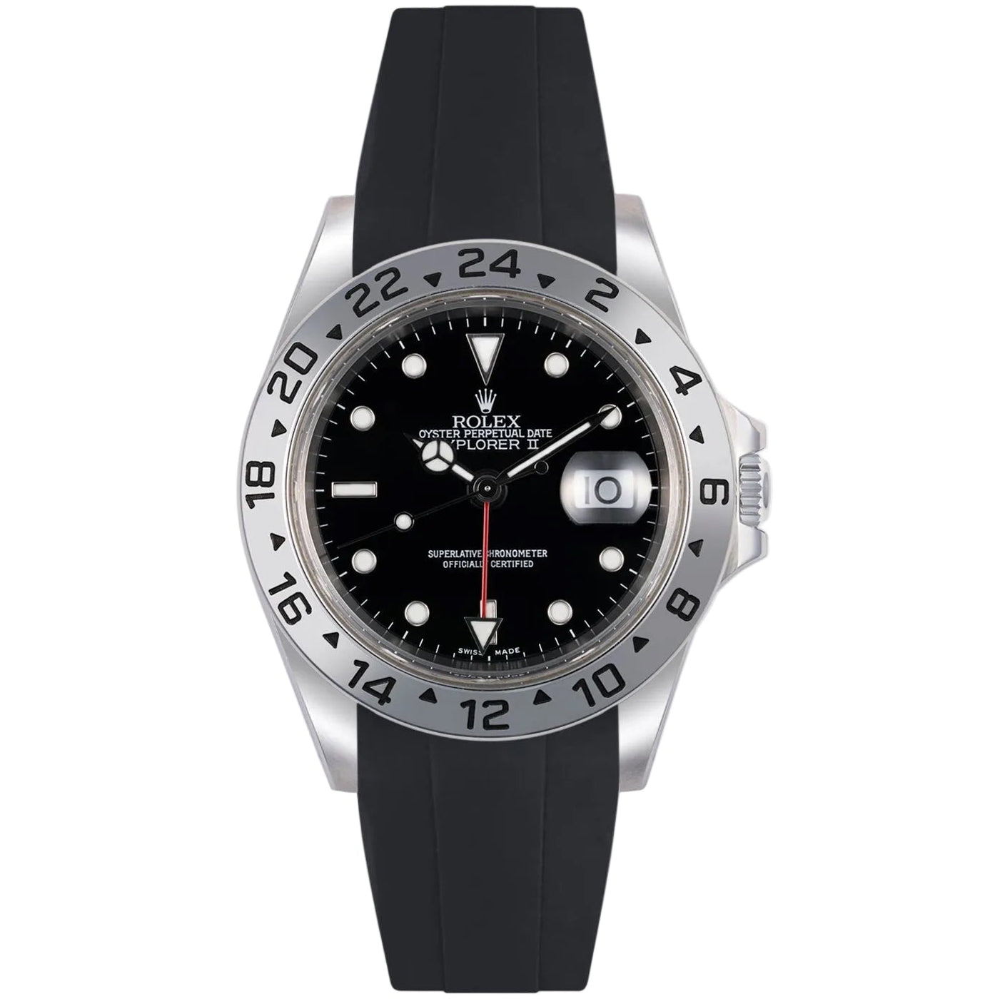 Bracelet FKM Rubber compatible avec Rolex Explorer II 16570
