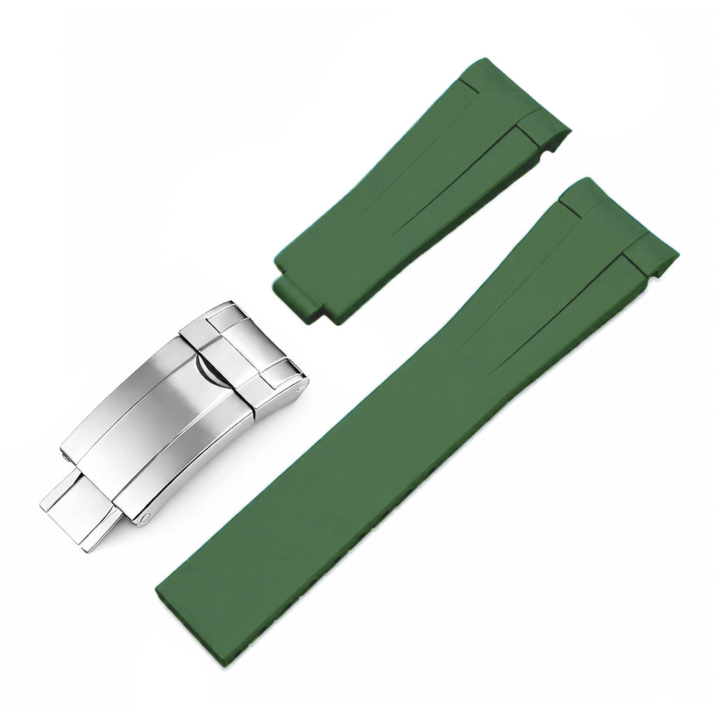 Bracelet en Caoutchouc FKM 20mm Compatible Rolex® - Premium