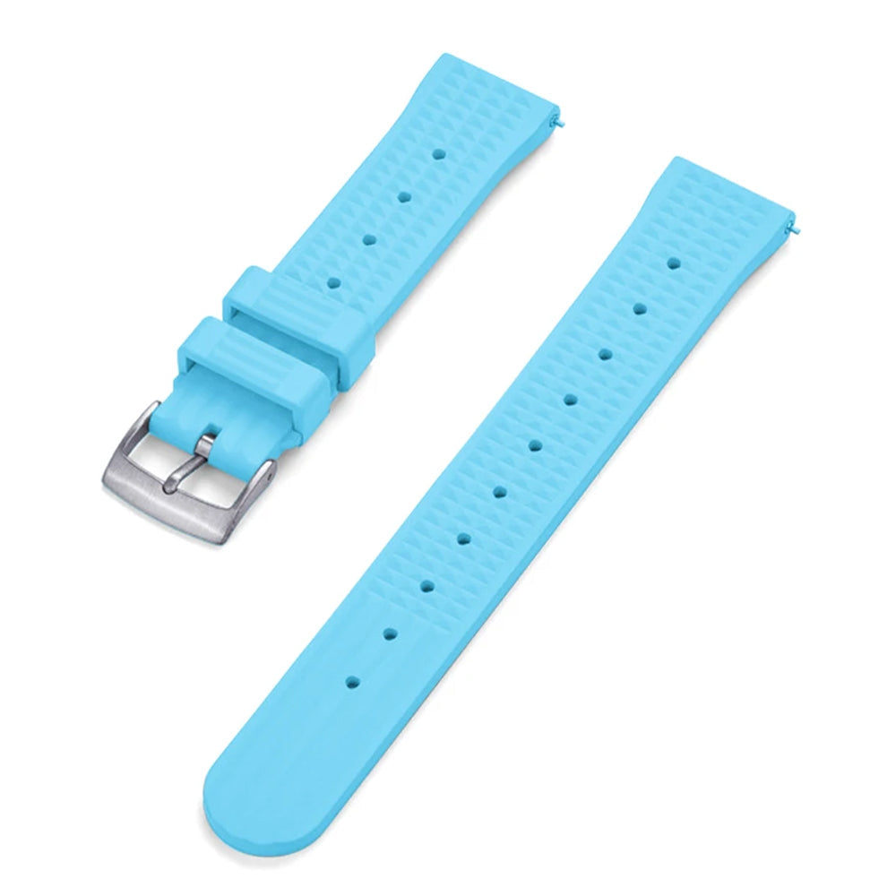 Uhrenarmband aus FKM-Kautschuk – geprägt / Taucher – Schnellverschluss