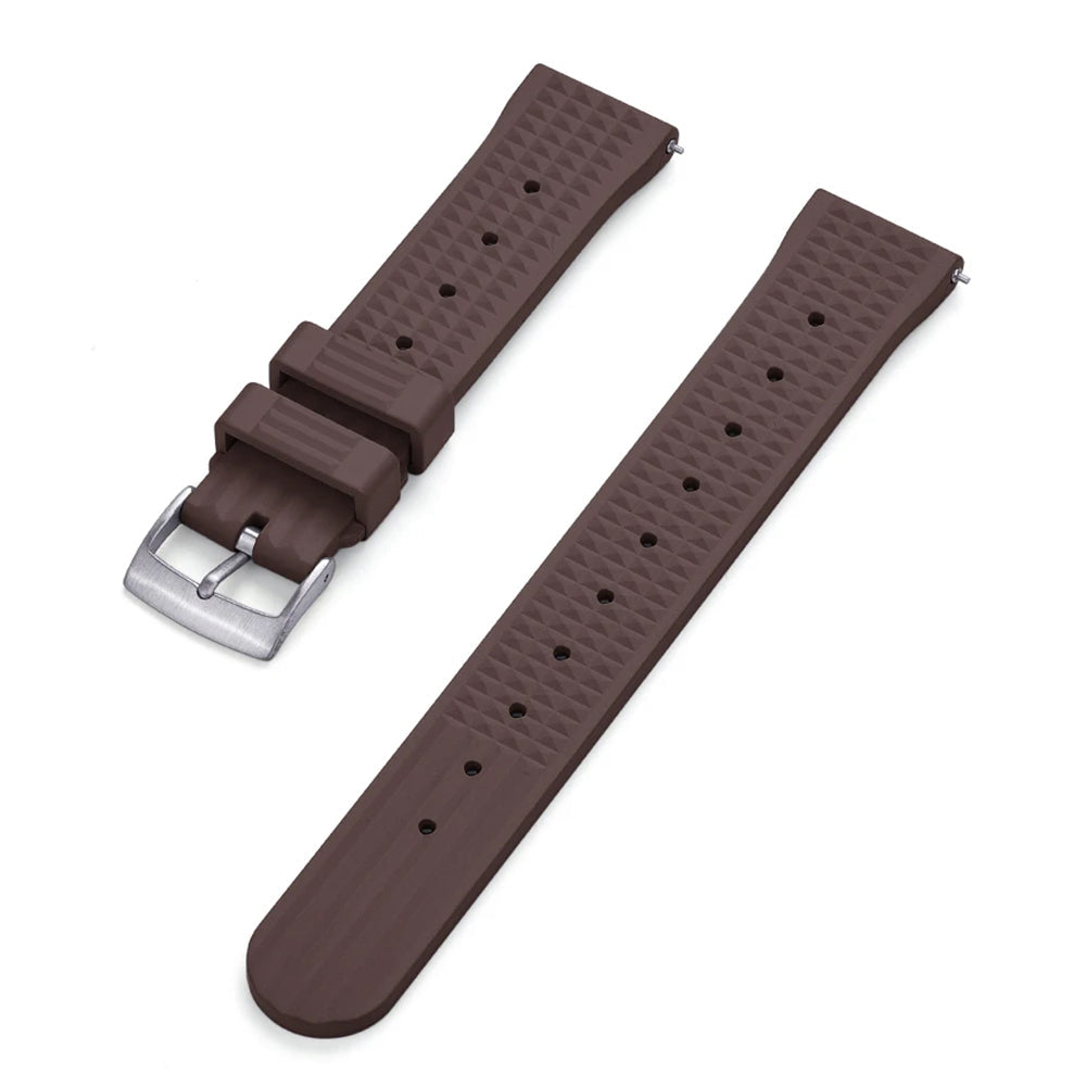Uhrenarmband aus FKM-Kautschuk – geprägt / Taucher – Schnellverschluss