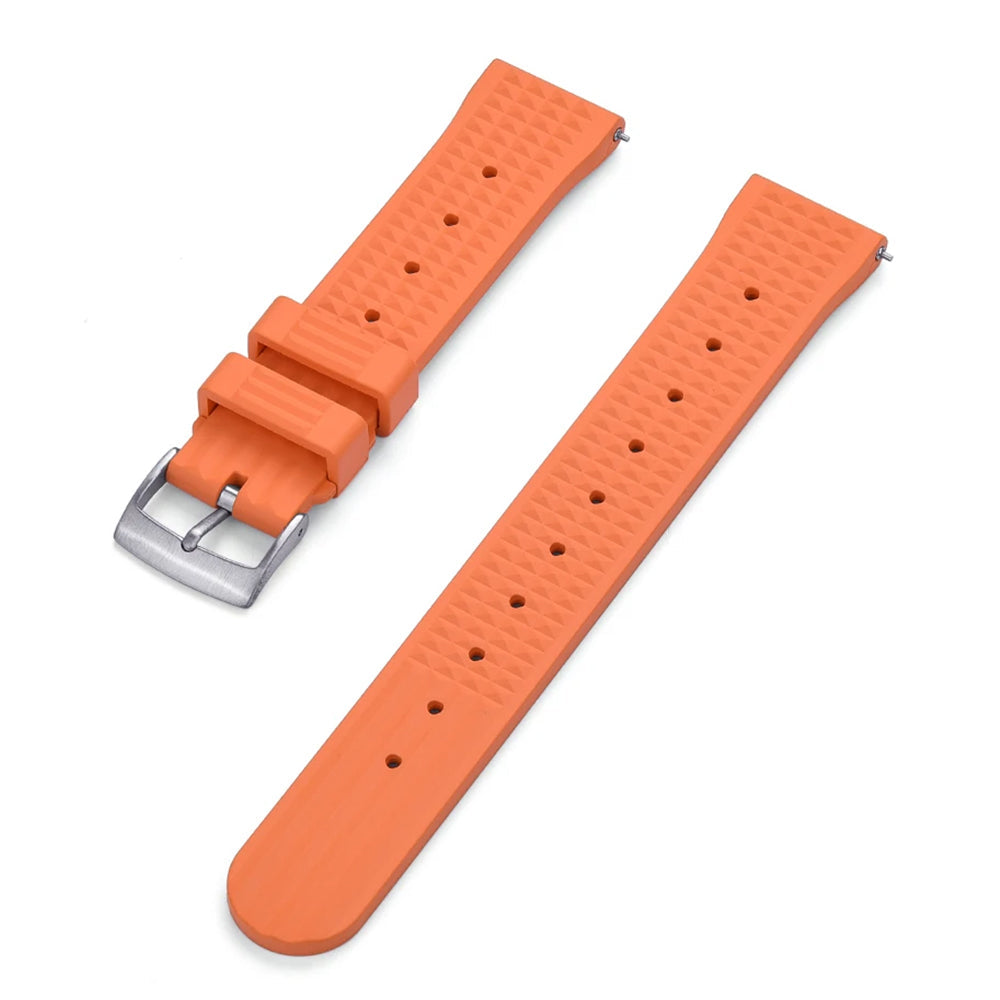 Uhrenarmband aus FKM-Kautschuk – geprägt / Taucher – Schnellverschluss