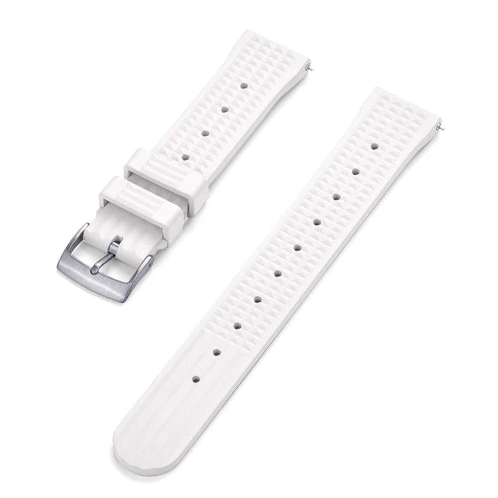 Uhrenarmband aus FKM-Kautschuk – geprägt / Taucher – Schnellverschluss