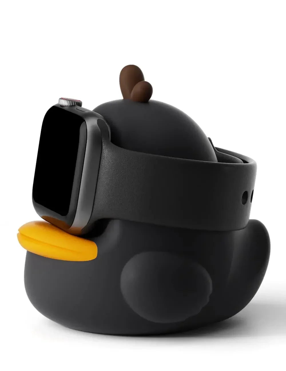 Support Chargeur pour Apple Watch - Canard en Silicone Design - 8cm x 8cm