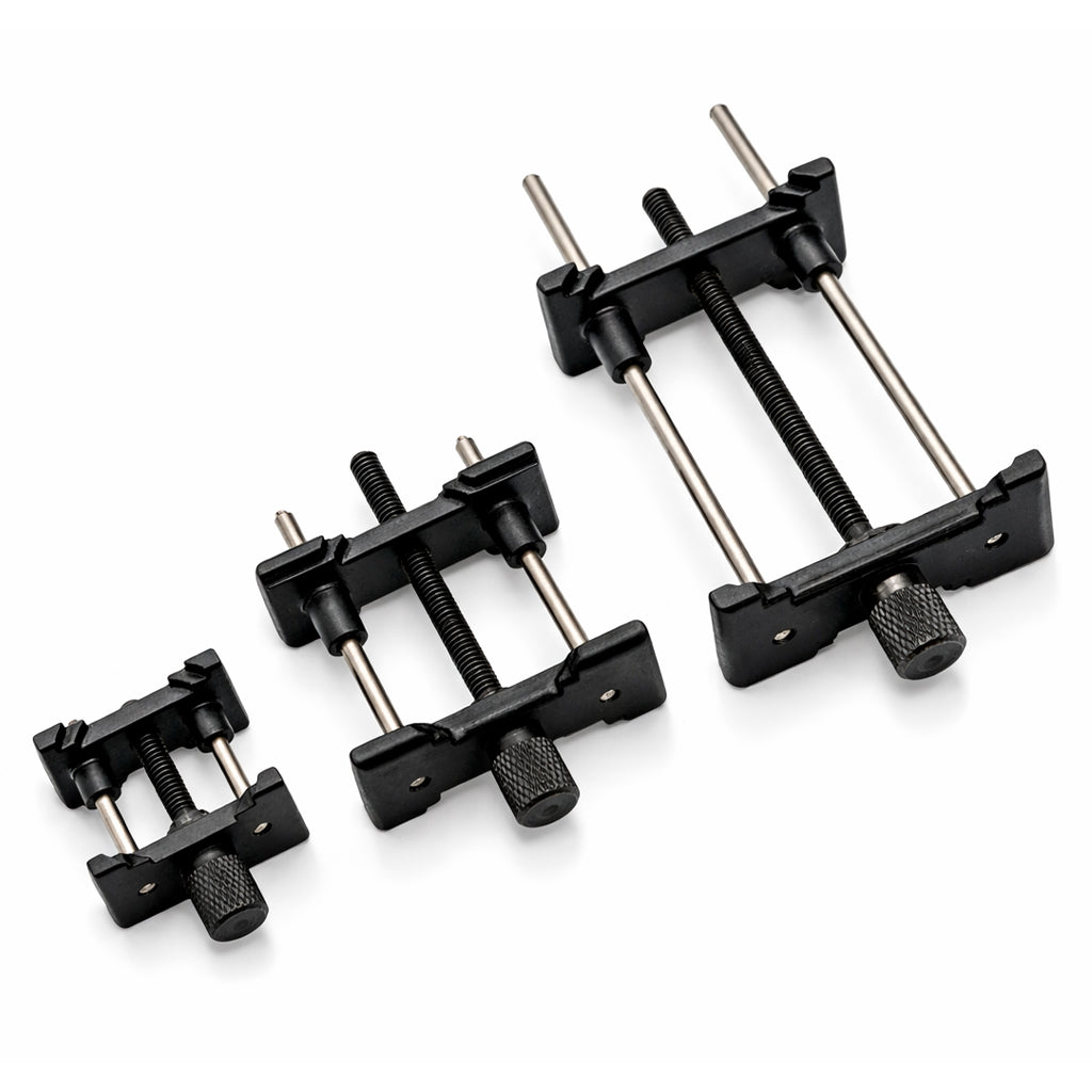 Support, Porte Mouvement de Montre –  Aluminium Noir - Ø 5mm à Ø60mm - Lot de 3 Pcs