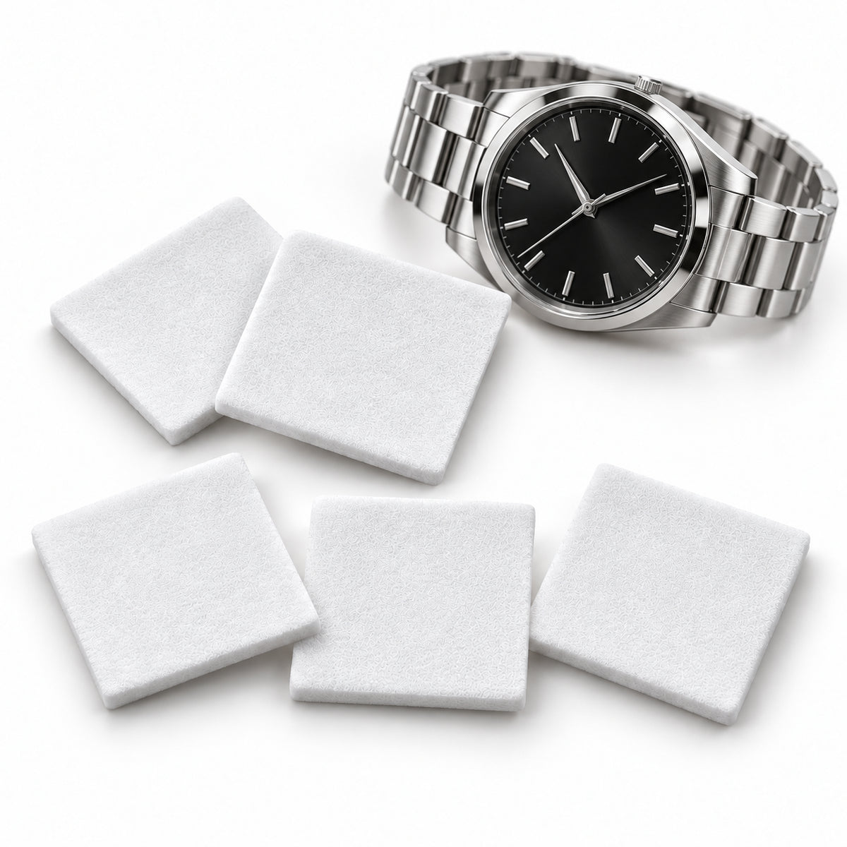 Poliermaschinen-Pads 51 mm für Uhren und Schmuck – Hochglanz auf Edelstahl und Metallen – 5er-Set