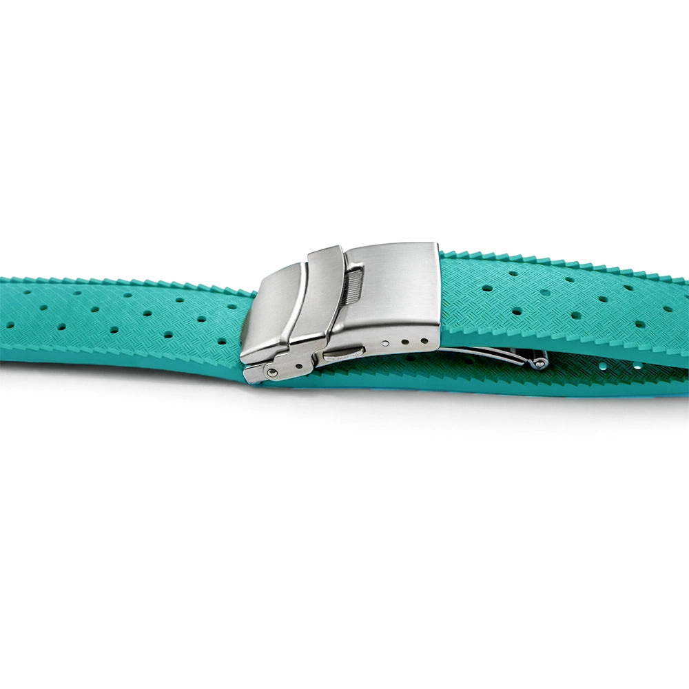Uhrenarmband aus FKM-Kautschuk / Faltschließe - Schnell - Universal