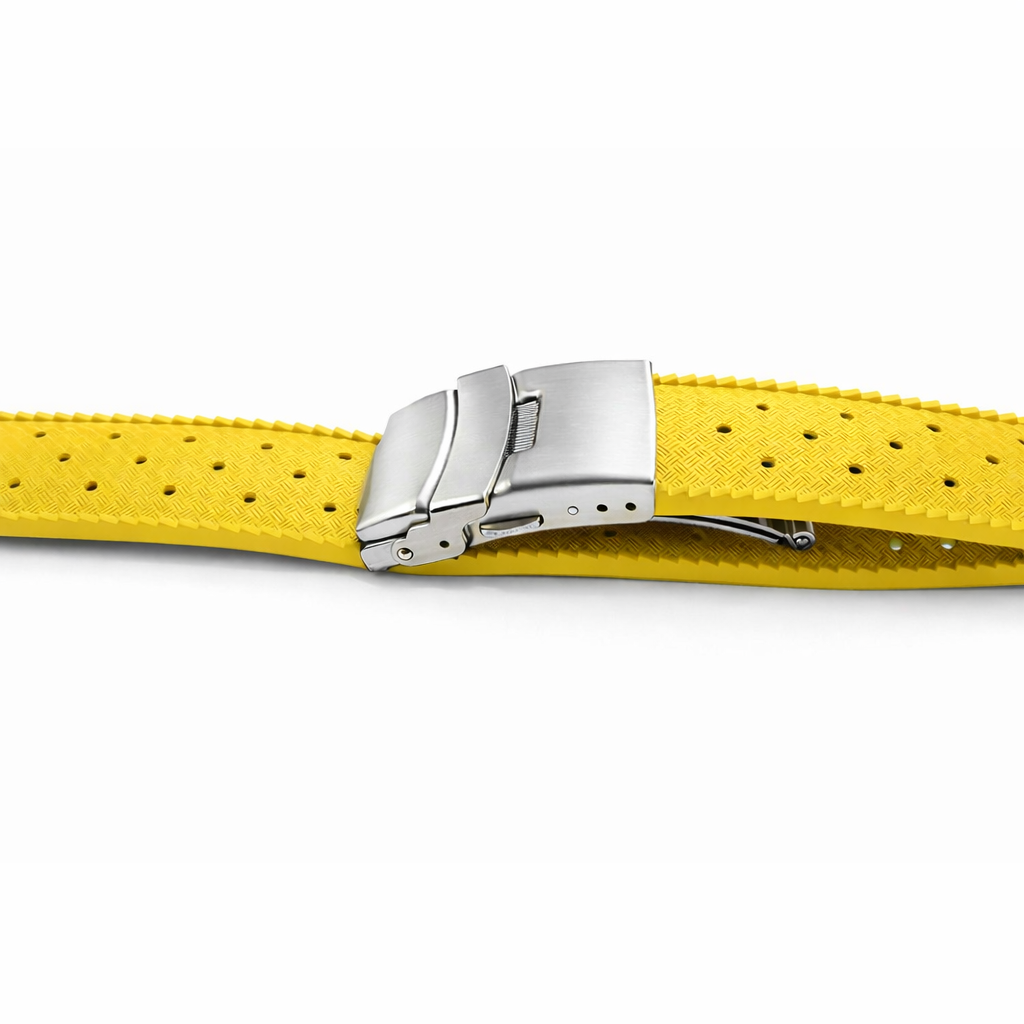 Uhrenarmband aus FKM-Kautschuk / Faltschließe - Schnell - Universal
