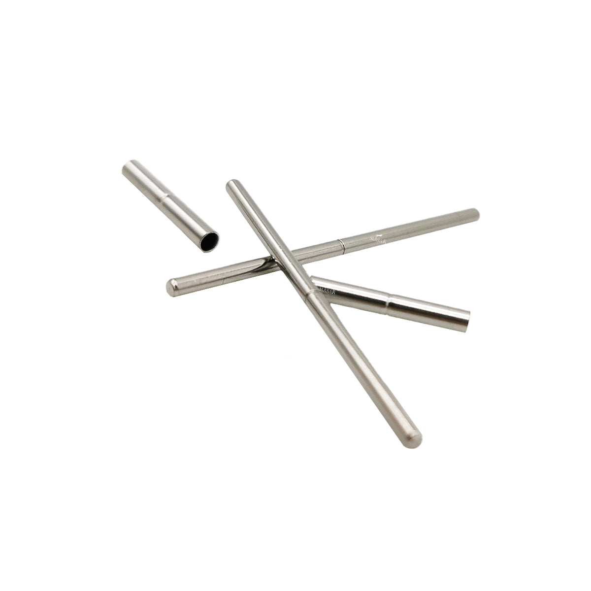 Ø 1.0mm to Ø 1.8mm - Pins - Tubes - Tightening pins - notched - for watch strap - Stainless steel - Set of 2 Pairs