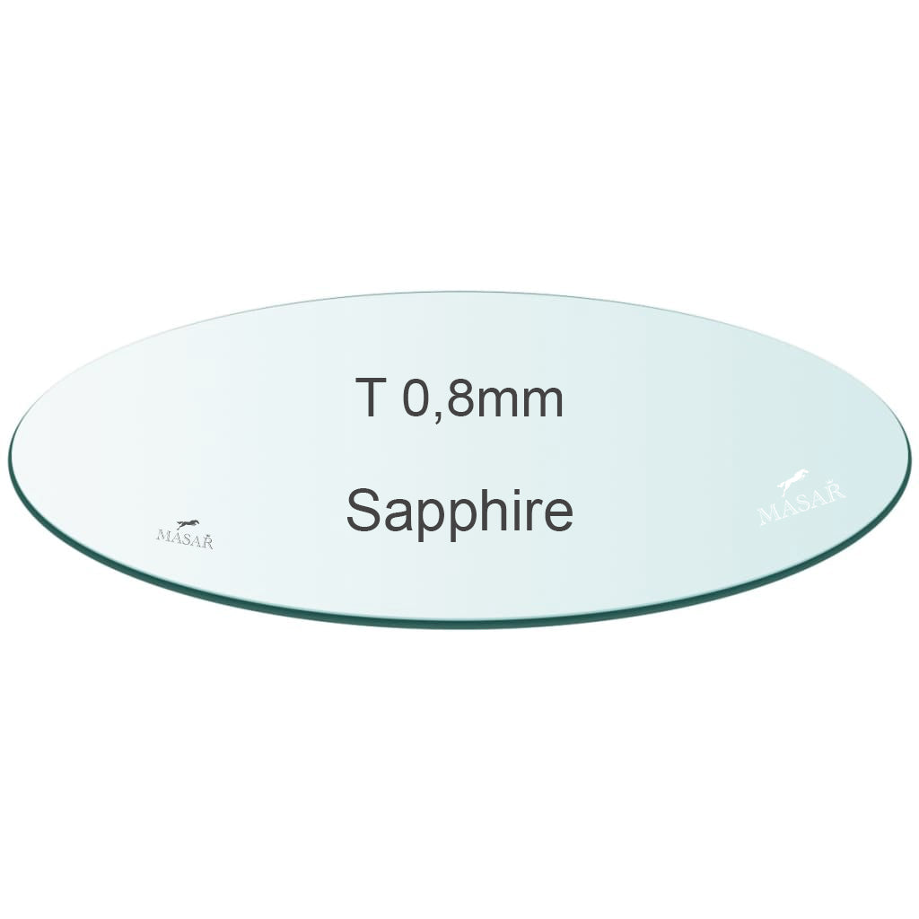Premium Flaches Uhrenglas – Rund Saphir – Dicke 0,8mm – Ø 29,0mm bis 40,0mm – 1 Stück