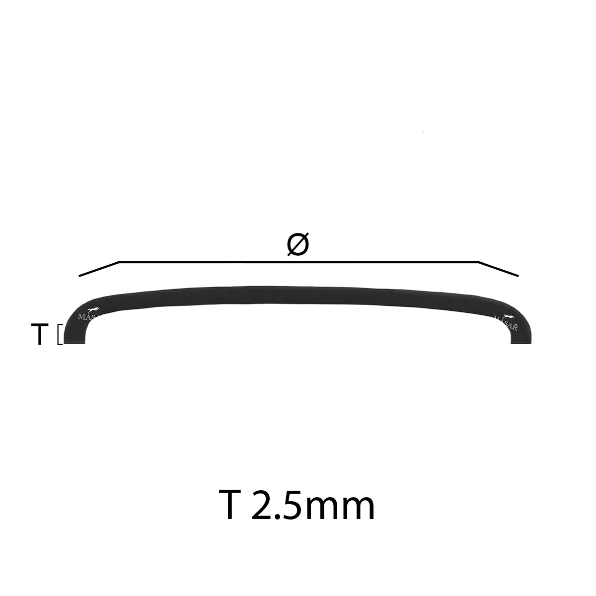 Uhrenglas für YEMA Superman 241117 / 530016 - Schweizer Chromring
