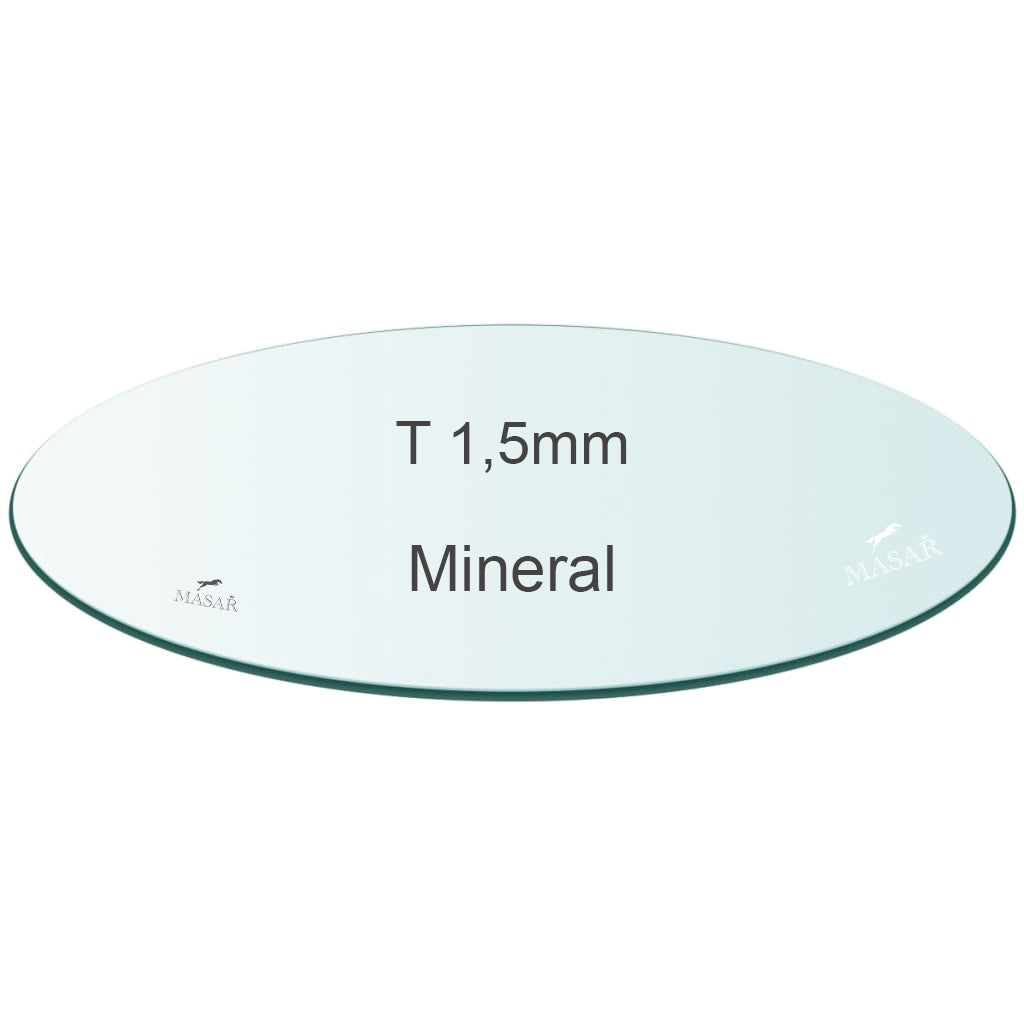 Premium Flat Watch Glass – Round Mineral Crystal – Thickness 1.5mm - Ø 17.0mm to 26.9mm - 1 Pcs