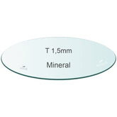Premium Flat Watch Glass – Round Mineral Crystal – Thickness 1.5mm - Ø 36.8mm to 50.0mm - 1 Pcs