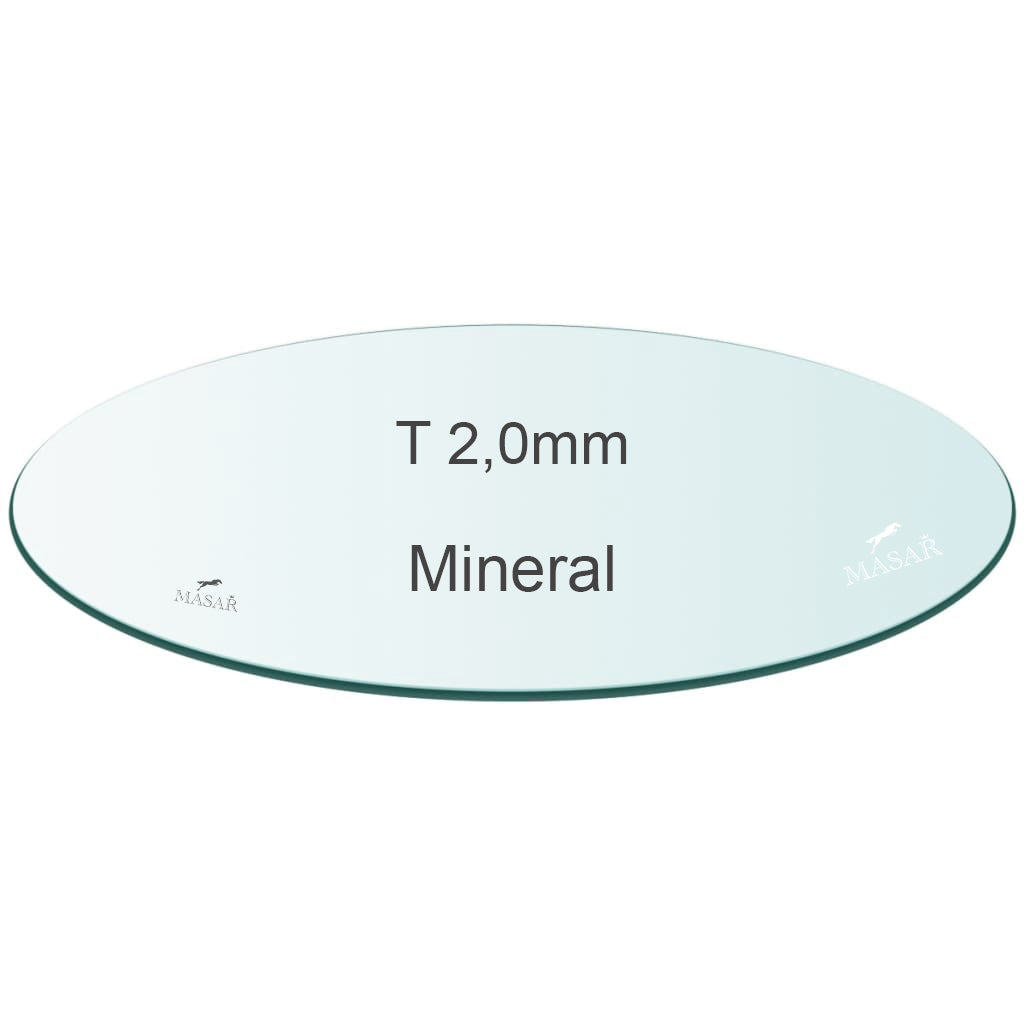 Premium Flaches Uhrglas – rundes Mineralglas – Dicke 2,0mm – Ø 17,0mm bis 26,9mm – 1 Stück