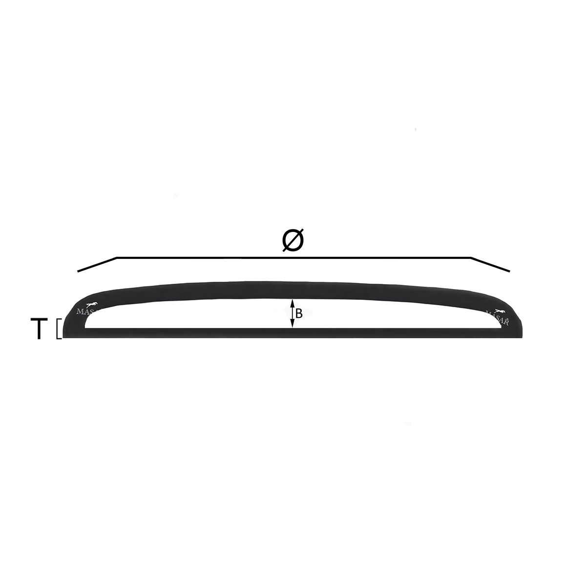 Masar Ø 33,4mm à 49,8mm T 1,0mm Verre de Montre BCL - Acrylique Dôme Bombé Bas - 1 Pc