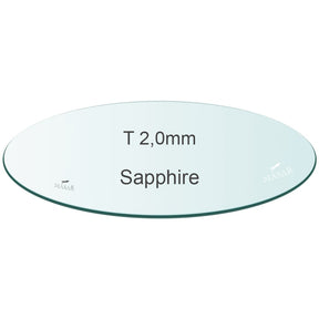 Dicke 2,0mm 2mm - Uhrglas (massiv) - Ø 20mm bis 50,0mm Mineral rund - flach x gewölbt - 1 Stück