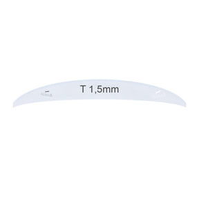 Épaisseur 1,5mm - Verre de Montre - Minéral Rond - Bombé - Ø 18,0mm à 50.0mm - 1 Pcs