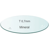 Thickness 0.7mm - Round Flat Mineral Watch Glass - Ø 31.0mm to 40.0mm - 1 Pcs