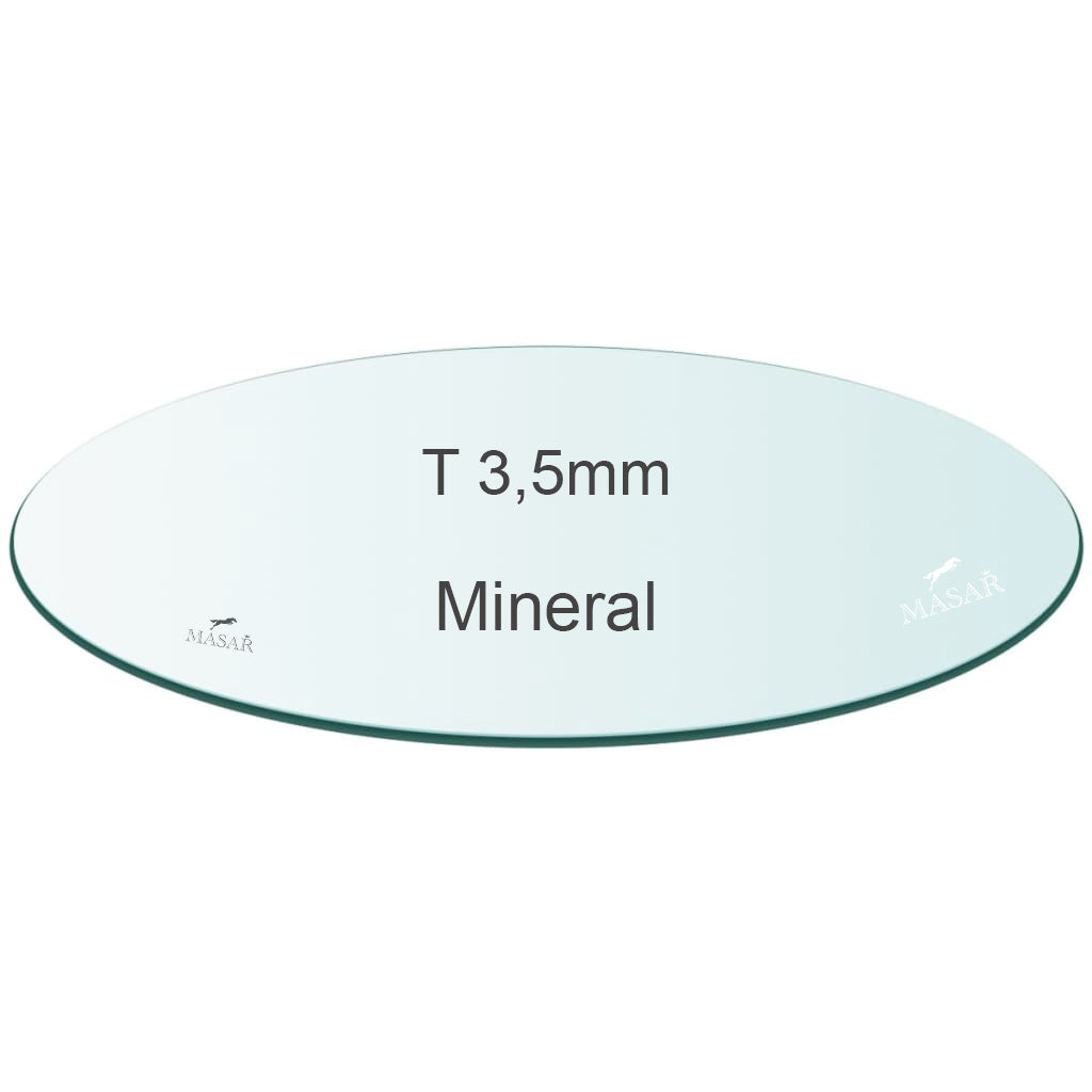 Premium Flaches Uhrglas – rundes Mineralglas – Dicke 3,5mm – Ø 25,0mm bis 50,0mm – 1 Stück