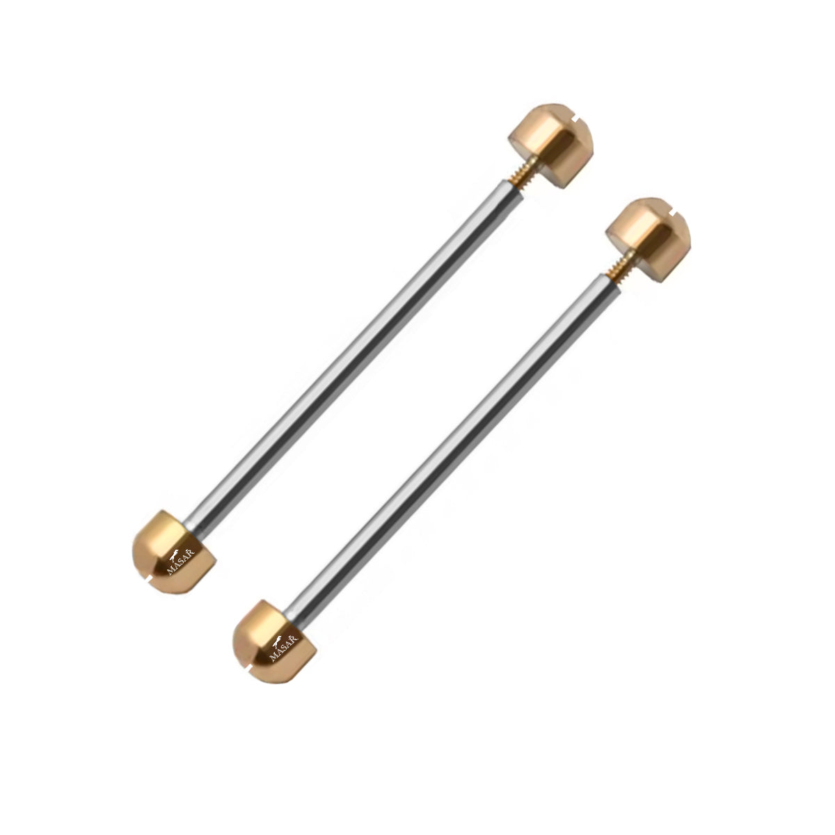 Schraubstege - Durchmesser 1,2mm, Kopf H Ø 3,7mm - Uhrenarmbandverschluss - Gold - 2 Stück