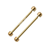 Barres à Vis - Or - Diamètre 1,4mm, Tête H Ø 3,7mm - Fixation bracelet de montre - 2 Pcs