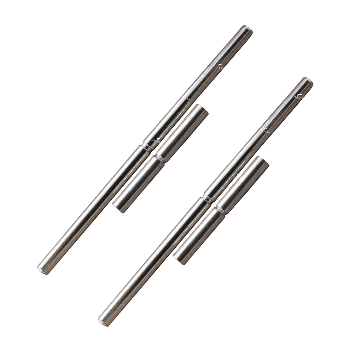 Ø 1,0mm à Ø 1,8mm - Pins - Tubes - Goupilles de serrage - crantées - pour bracelet de montre - Inox - Lot de 2 Paires